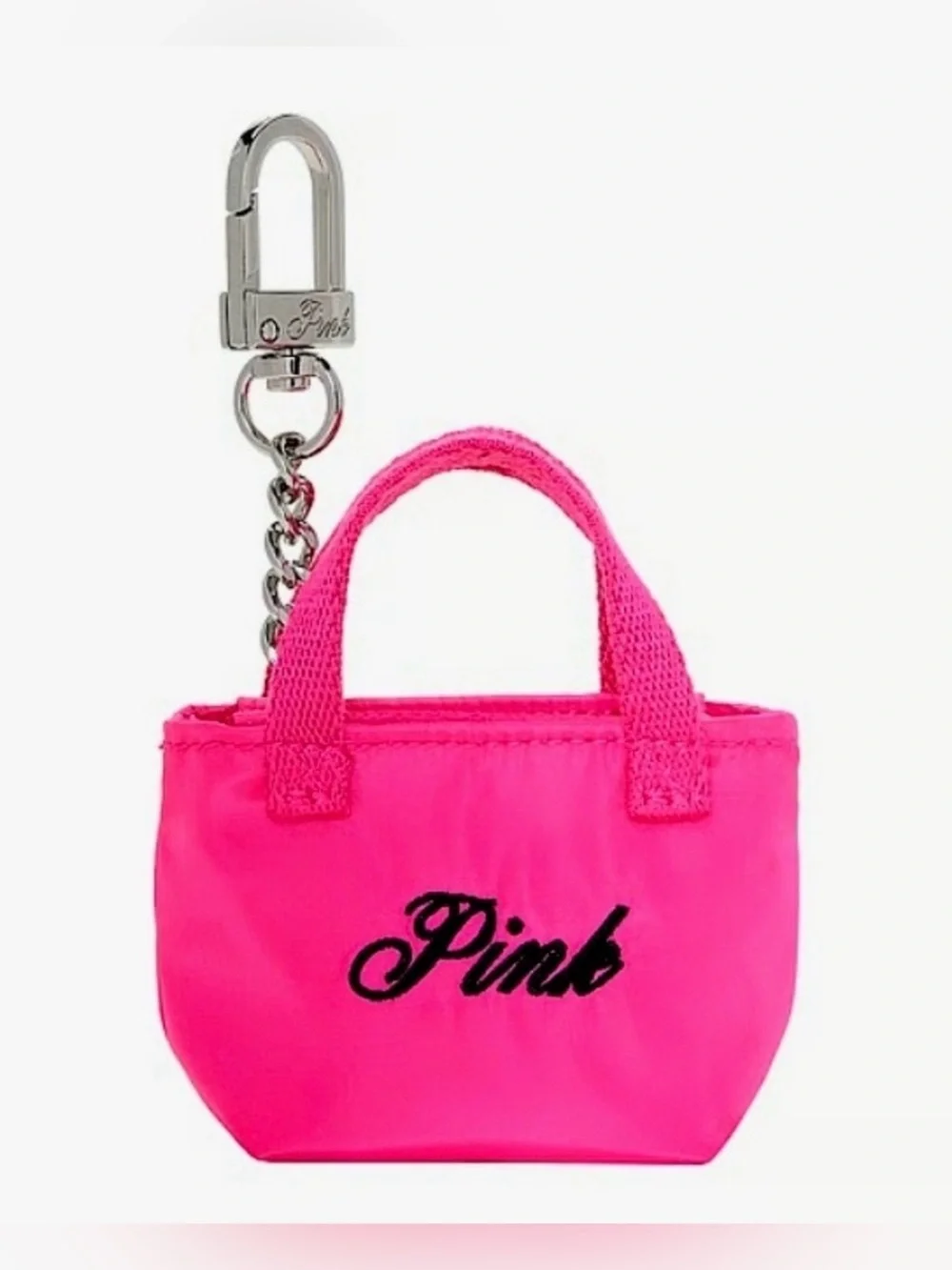 Victoria's Secret Pink Mini Tote Keychain Charm  Extra baggage (the good kind)